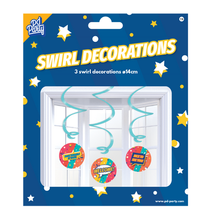 Decorazione da appendere Welcome 14cm 3pz