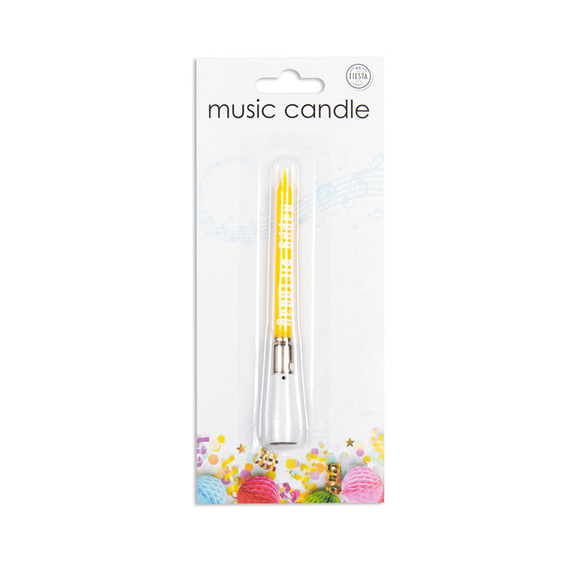 Candela con musica 7,8 cm
