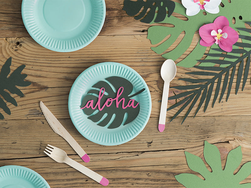 Set di decorazioni Hawaii Foglia di palma 21 pezzi