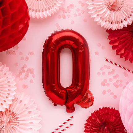 Palloncino in foil Lettera Q Rosso Vuoto 35cm