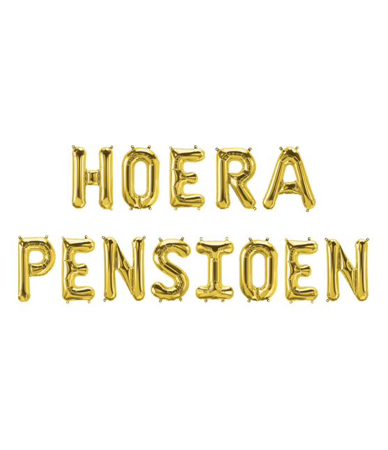 Set di palloncini dorati per il pensionamento da 1,9 m