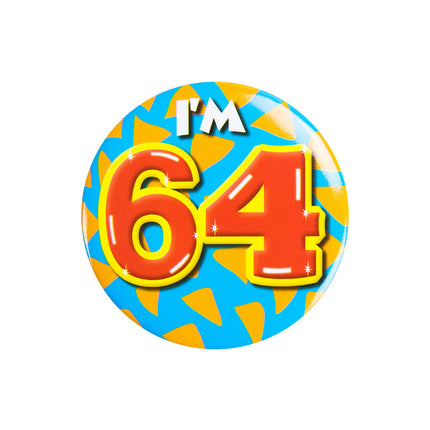 Sono 64 Pulsante 64 Anni 5,5 cm