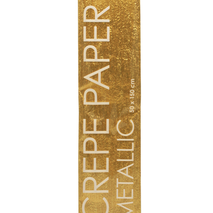 Carta crespa oro metallizzato 50 cm 1,5 m