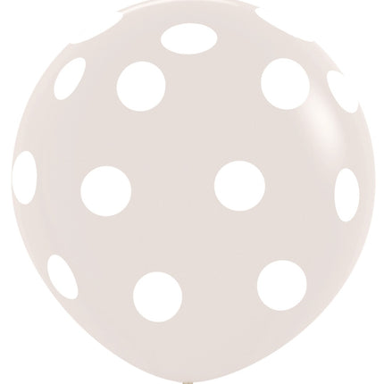 Palloncini a pois Crystal Clear 91 cm 2 pezzi