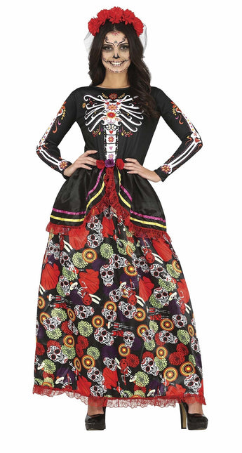 Vestito Dia De Los Muertos Donna