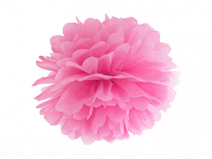 Pompon rosa 35 cm