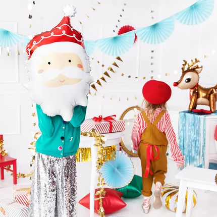 Palloncino ad elio Babbo Natale vuoto 70 cm
