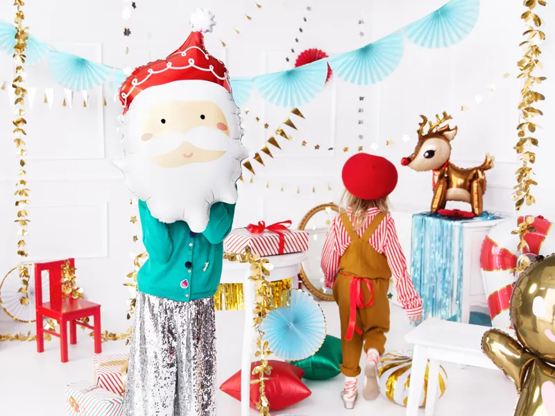 Palloncino ad elio Babbo Natale vuoto 70 cm