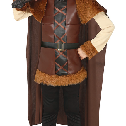Costume da vichingo bambino marrone