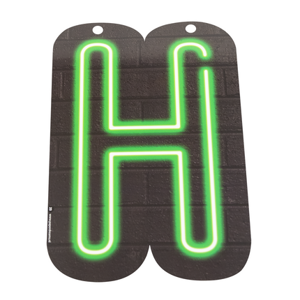 Lettera al neon H 24 cm