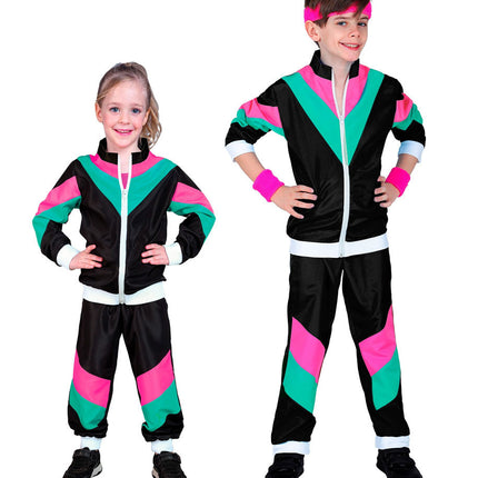Verde Rosa Nero Tuta da ginnastica Bambino difettosa