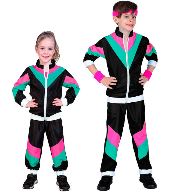 Verde Rosa Nero Tuta da ginnastica Bambino difettosa