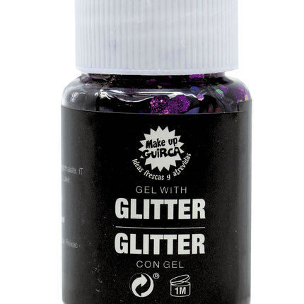 Gel glitterato viola 20g
