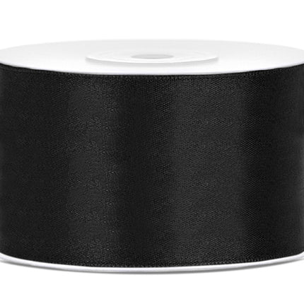 Nastro di raso nero 38mm 25m
