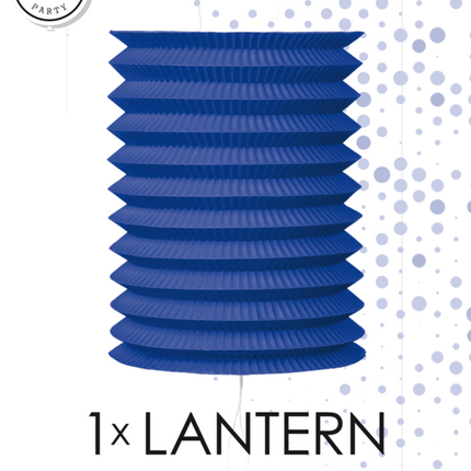 Lampione blu 16 cm