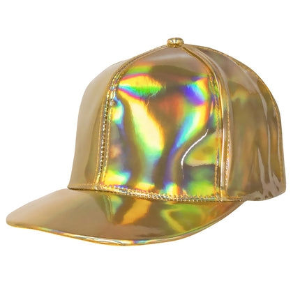 Cappello Olografico Oro Regolabile 26cm