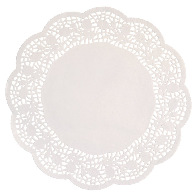Tovaglietta di carta bianca 30 cm 12 pezzi