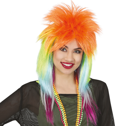 Parrucca Rock Multicolore