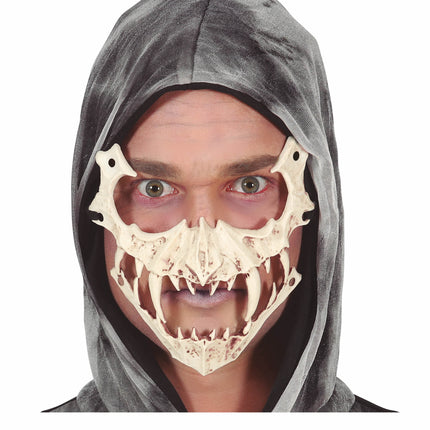 Maschera di Halloween Denti di scheletro