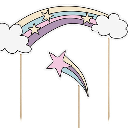 Set di cake topper Unicorno 5 pezzi