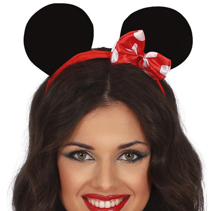 Costume da Minnie Mouse Rosso Bianco Donna