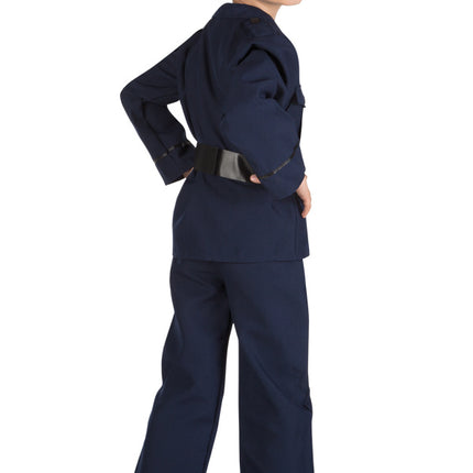 Tuta della polizia bambino blu