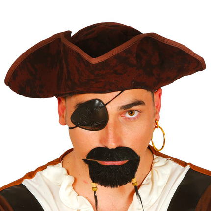 Cappello da pirata marrone