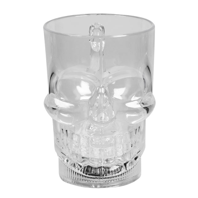 Teschio di vetro illuminante di Halloween 400ml