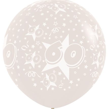 Palloncini Numero 60 Clear 91cm 2pz