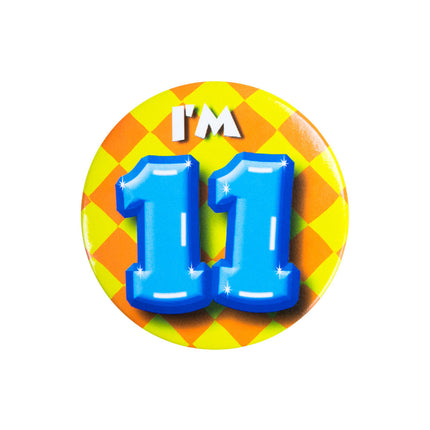 Sono 11 Pulsante 11 Anni 5,5cm