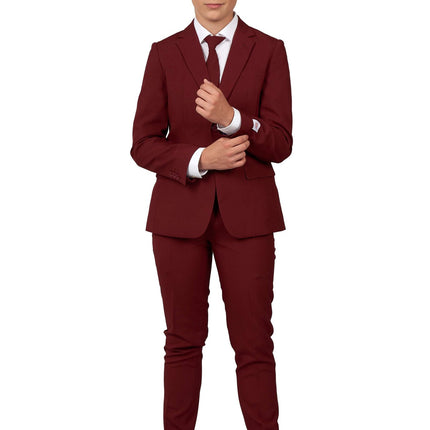 Abito rosso bordeaux Ragazzo adolescente <tc>OppoSuits</tc>