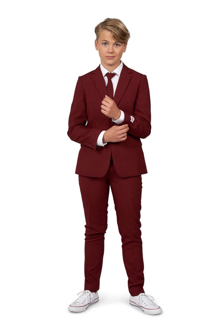 Abito rosso bordeaux Ragazzo adolescente <tc>OppoSuits</tc>