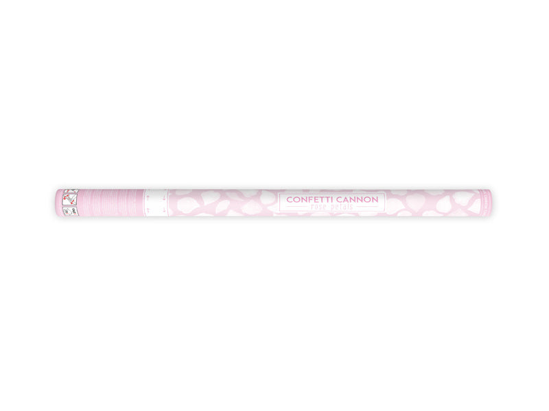 Cannone di coriandoli Petali di rosa bianchi 80cm