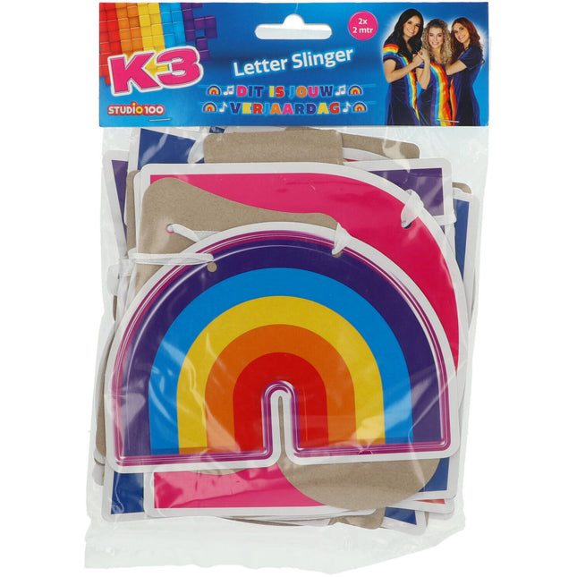 Brachette per lettere K3 Questo è il tuo compleanno 2m