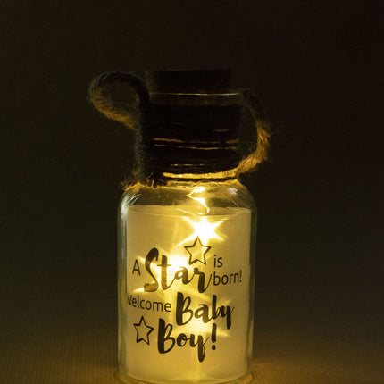 Luce d'atmosfera Baby Boy Is Born 14cm