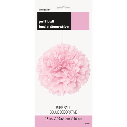 Pompon rosa chiaro 40 cm