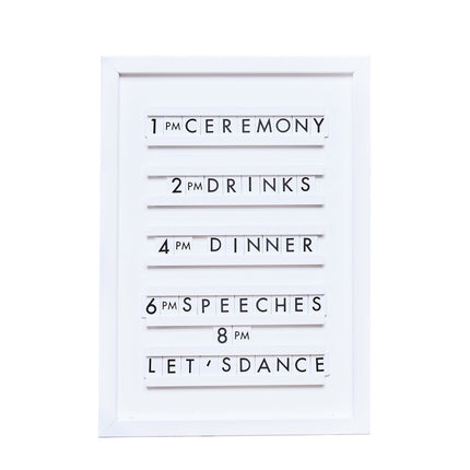 Decorazione da tavolo Lavagna per lettere 44cm