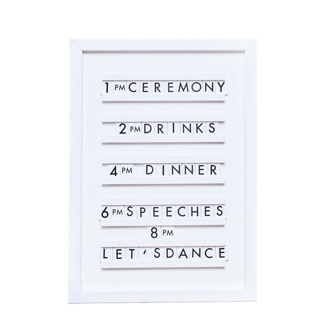 Decorazione da tavolo Lavagna per lettere 44cm