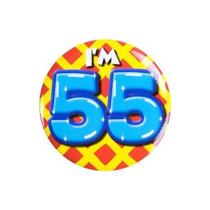 Ho 55 anni Pulsante 55 anni 5,5 cm