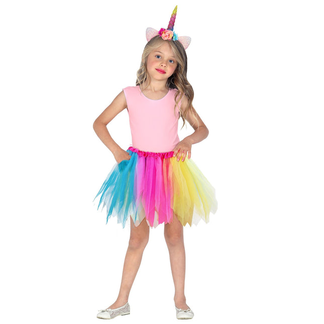 Tutù colorato bambina 40 cm