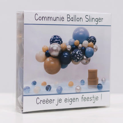 Kit di palloncini fai da te per la comunione organica Blu