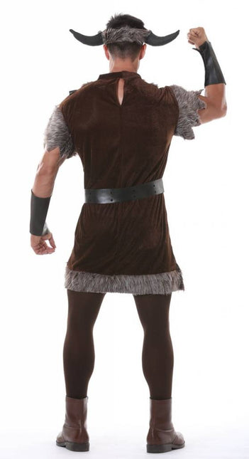 Costume da vichingo marrone grigio uomo