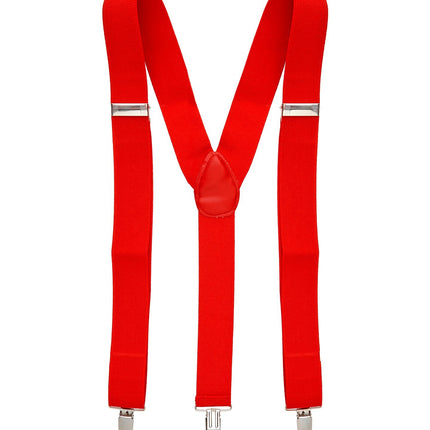 Bretelle rosso argento