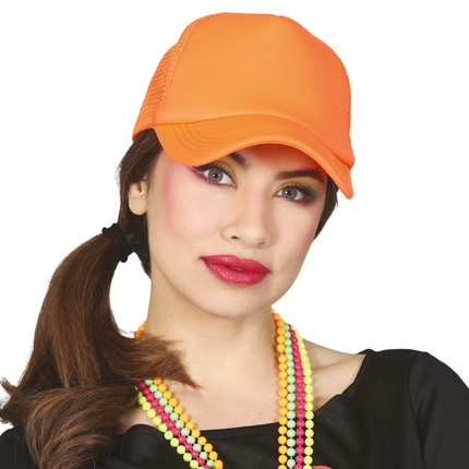 Cappello arancione neon