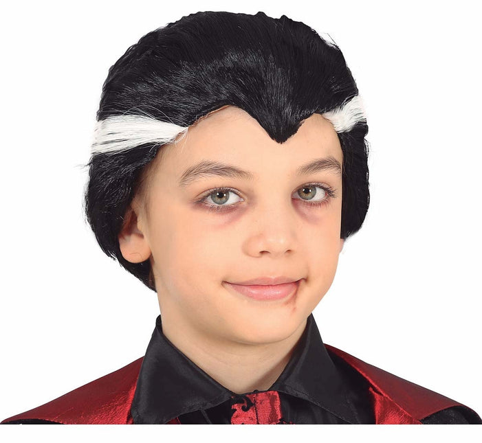 Parrucca nera Dracula bambino