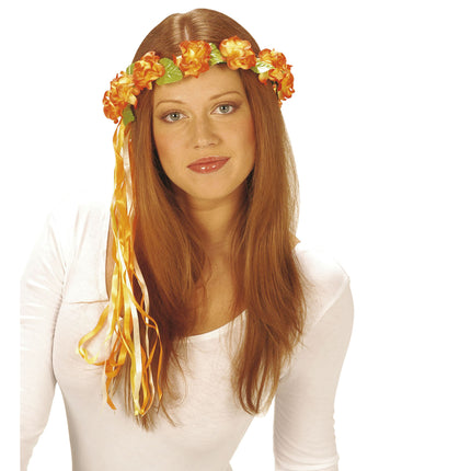 Cerchietto per capelli a fiori viola