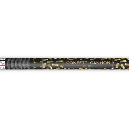 Cannone per coriandoli oro 60 cm