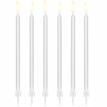 Candele bianche 14cm 12pz