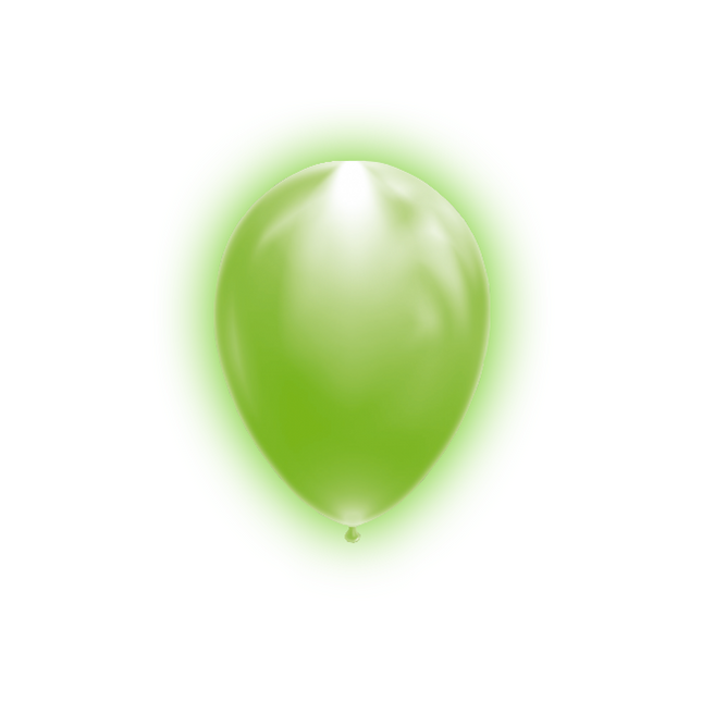 Palloncini a led verdi 26cm 5pz