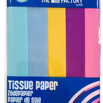 Set di colori di carta crespa 50cm 2,5m 5pz